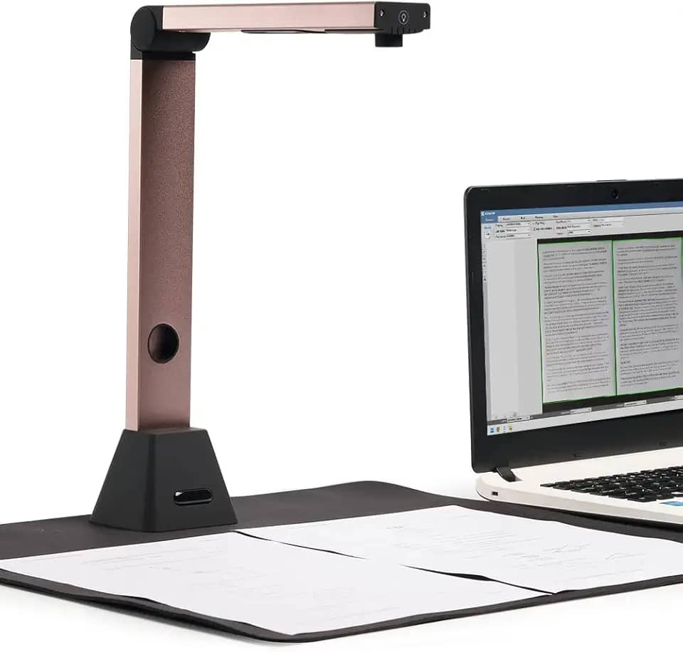 iCODIS Scanner de documentos portátil: captura de tamanho A3 de 8 MP, USB, compatível com Windows