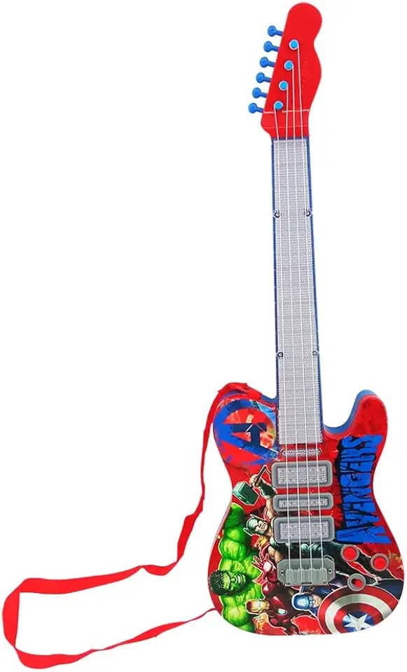 Toyng - Marvel - Guitarra Musical com Luzes e Som Vingadores