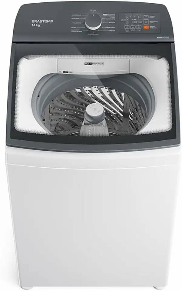 Máquina de Lavar Brastemp 14Kg Branca com Ciclo Tira Manchas Advanced e Smart Sensor - BWK14BB 220V