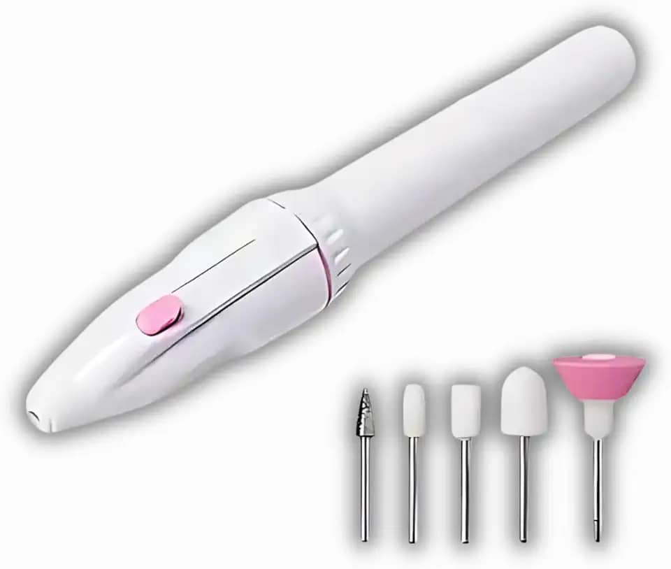 Lixa de Unhas Elétrica Sem Fio Profissional - Duas Pilhas AA