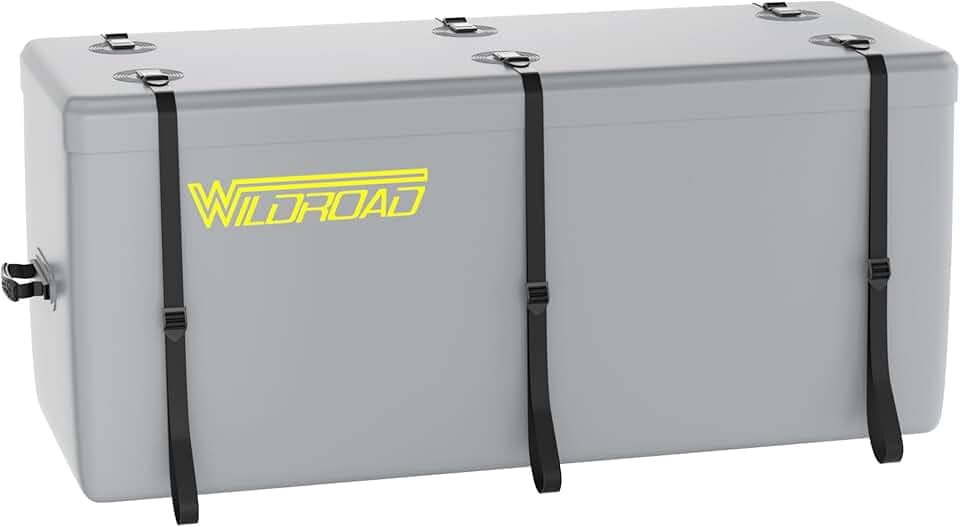 WILDROAD Bolsa de transporte de carga para engate 100% à prova d'água 148 x 56 x 63 cm. Bolsa de carga de engate de 18 metros cúbicos inclui 6 alças reforçadas para coleta de caminhão em todos os