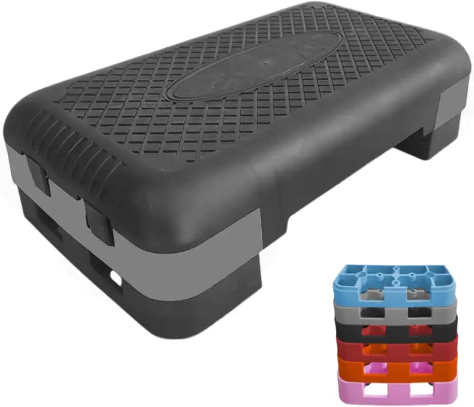 Step 50 x 28 x 13 Altura Regulável Plástico Exercícios Fitness Aeróbico Academia