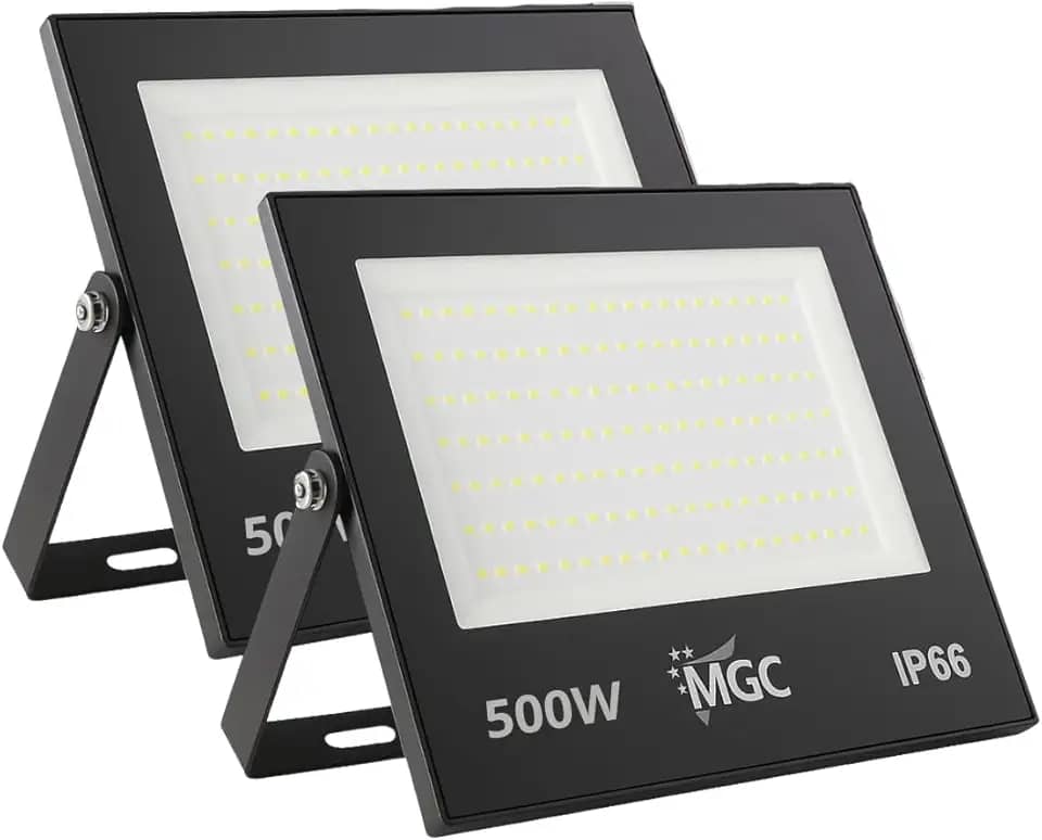 Kit 2 Refletor Led 500w 6500k Holofote Prova D'água Ip66