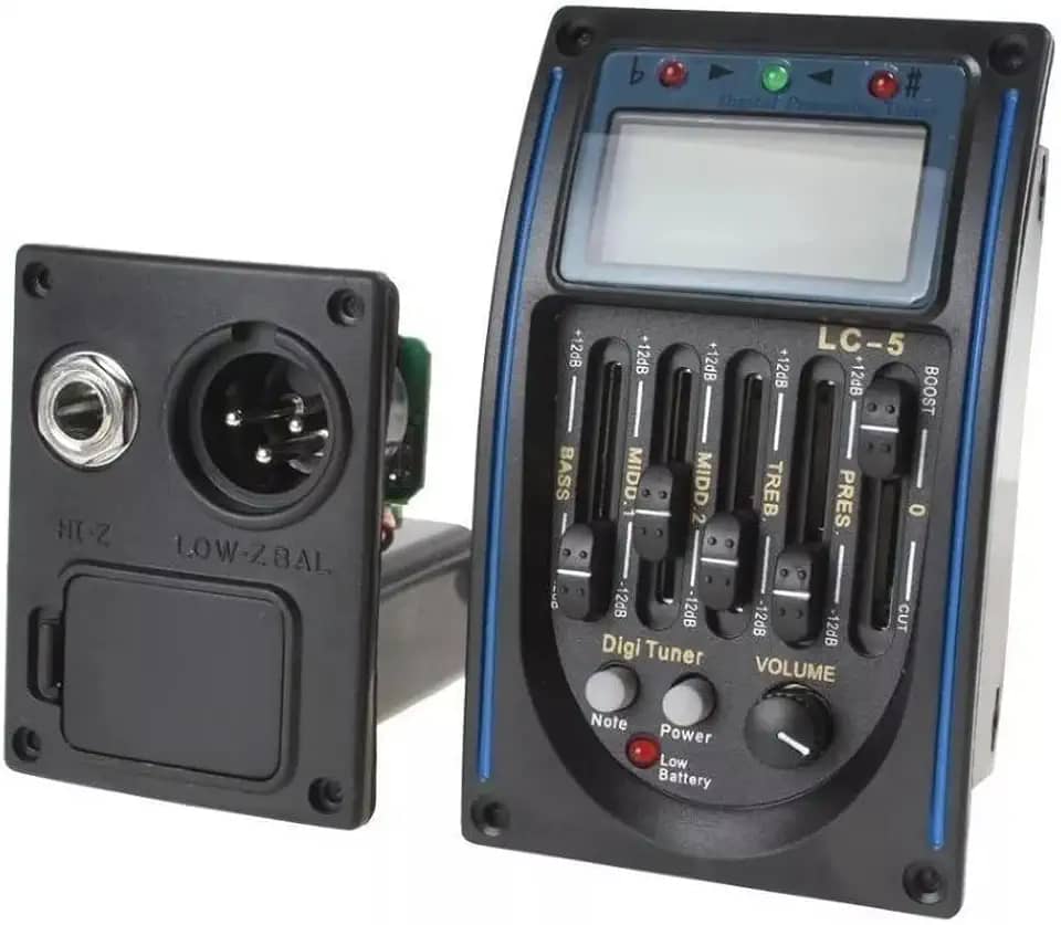 LC-5 Azul - Captador de Violão com afinador