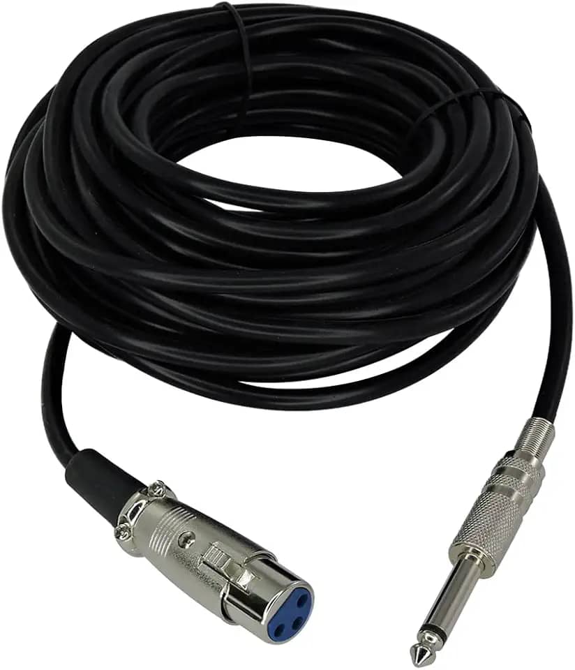 Cabo para Microfone Profissional P10 Mono Xlr 10 Metros
