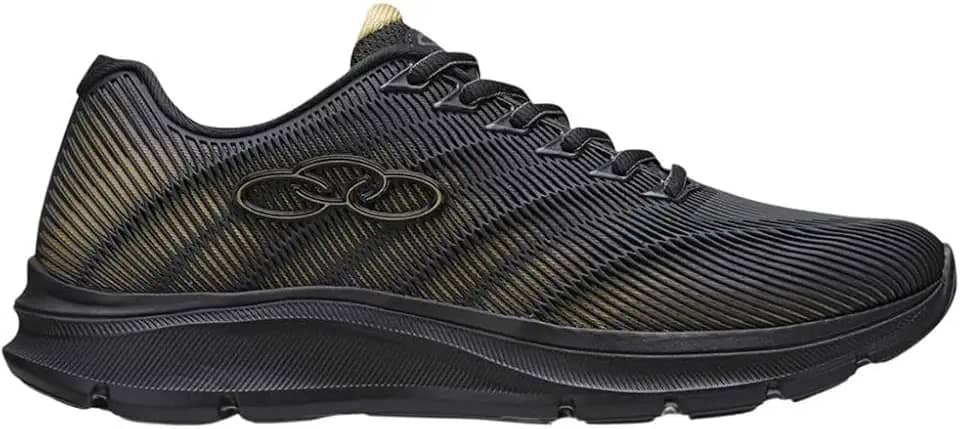 Tênis Esportivo Caminhada Olympikus Venum - Preto e Branco - Tamanho 36 - Unissex - Adultos