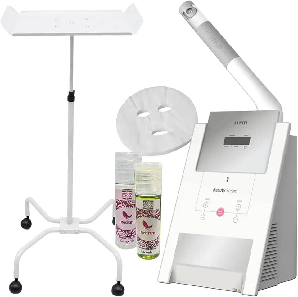 Kit Beauty Steam Vapor de Ozônio + Suporte (Suporte Branco)