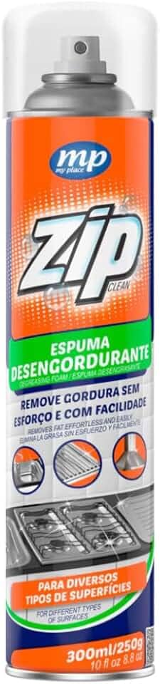 Espuma Desengordurante ZIP 300ml - My Place | Limpeza Pesada de Fogões, Fornos, Microondas e Panelas