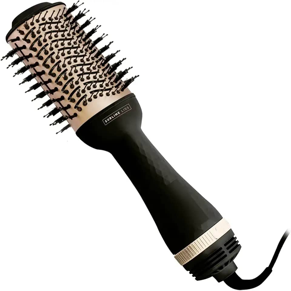 Escova Secadora Mallory Sublime Liss 3 em 1, 1200W, 2 Velocidades, Cerdas Mistas, Íon Tourmaline, 3 Temperaturas – 127V