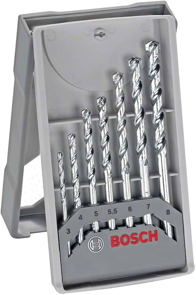 Bosch Jogo brocas para concreto CYL-1 7 peças Ø3-4-5-5.5-6-7-8mm