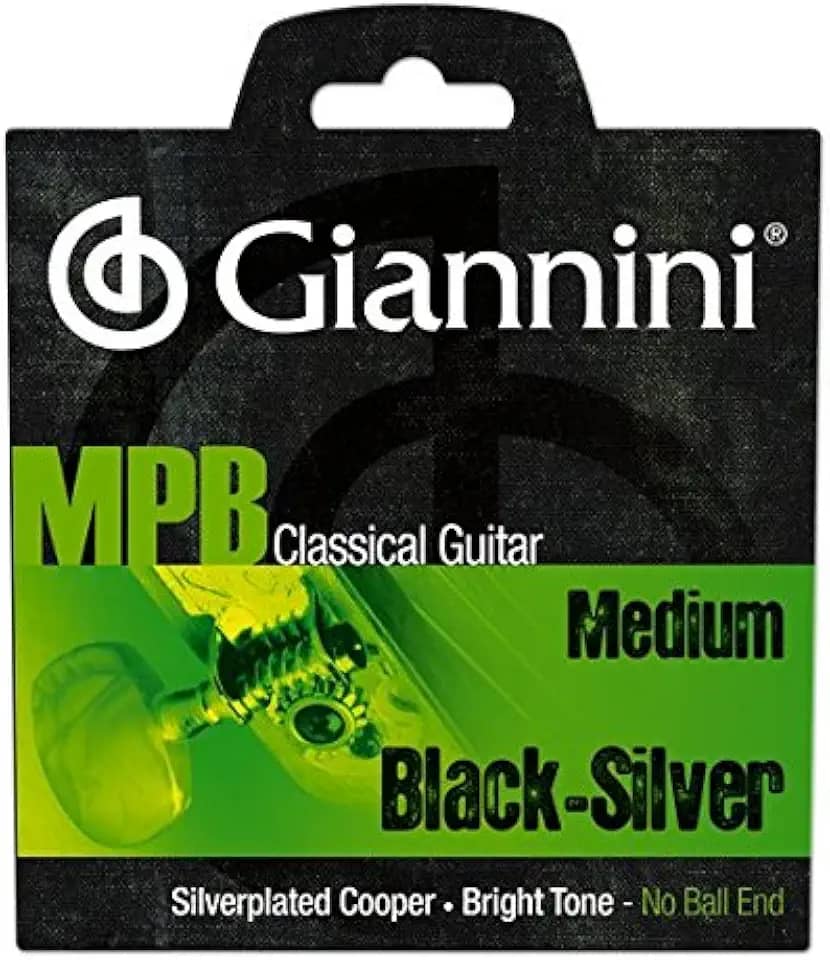 Giannini GENWBS MPB Brazilian Jazz Series Guitarra Clássica Banhada a Prata Cobre/Preto Nylon Cordas