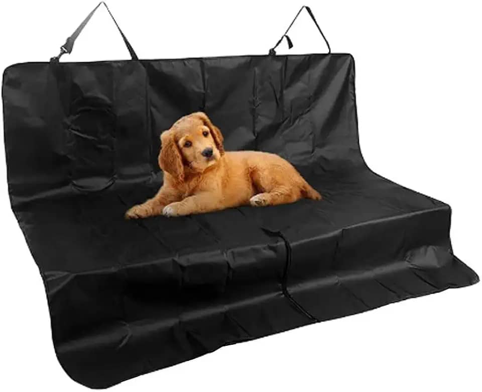 Capa Protetora para Banco de Carro, Impermeável para Pets, Preta, 144 x 121 cm