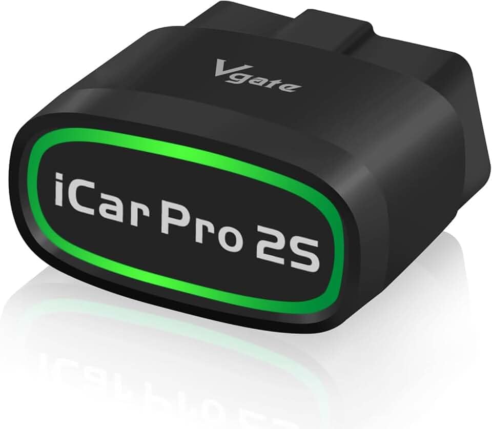Leitor de código Vgate iCar Pro 2S Bluetooth OBD2 BLE 5.2 OBD2 Scanner OBDII Ferramenta de verificação de diagnóstico de falhas para iPhone, iOS, Android e Windows – [Versão atualizada do iCar Pro]