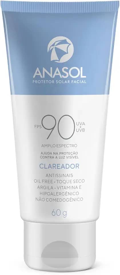 Anasol Protetor Solar Facial Clareador FPS 90 60g