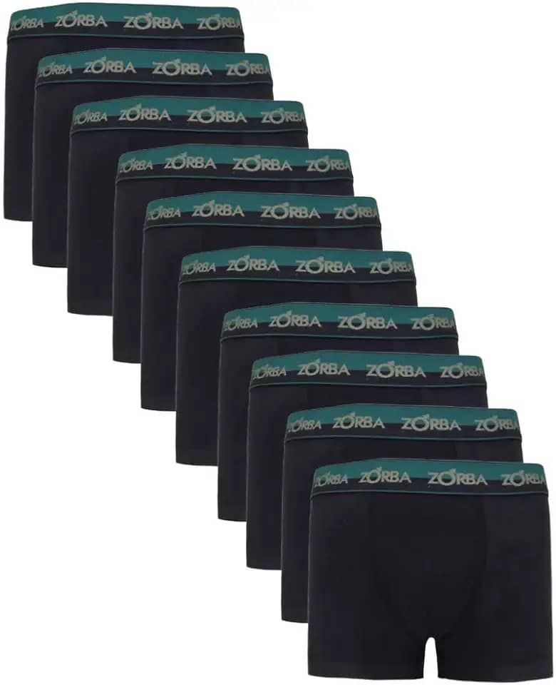 Kit com 10 Cuecas Boxer Zorba Algodão Max 702