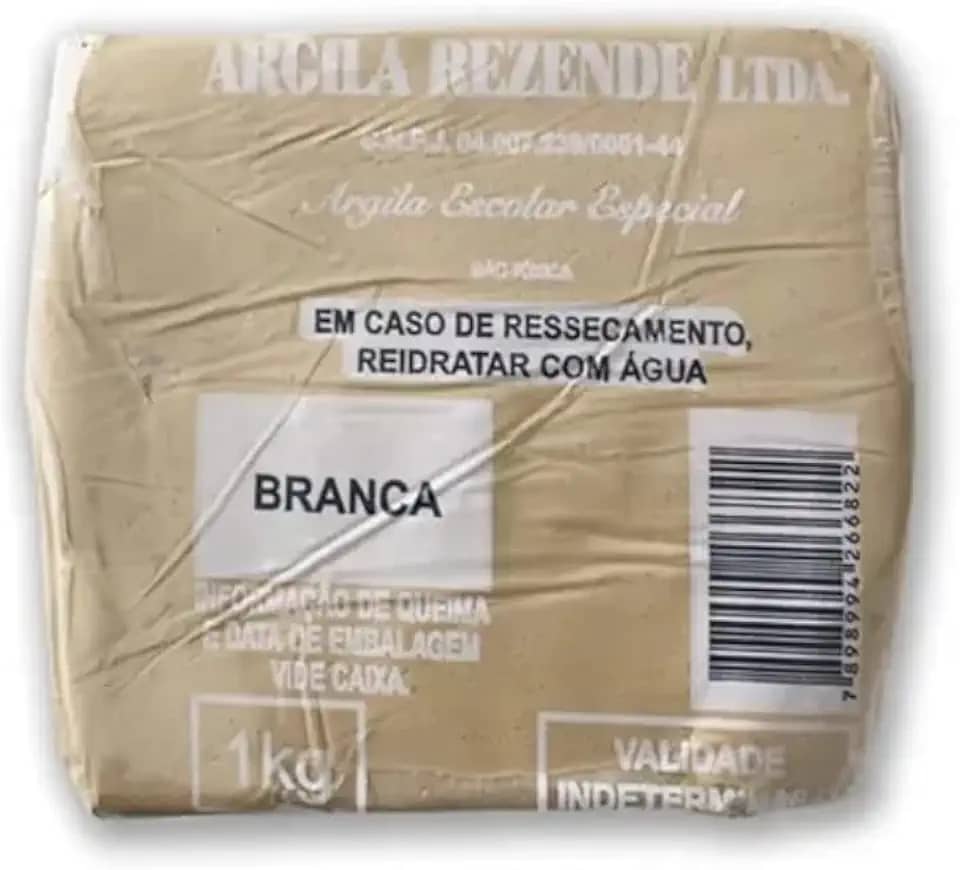 Rezende Argila Branca para Modelagem com 1 kg