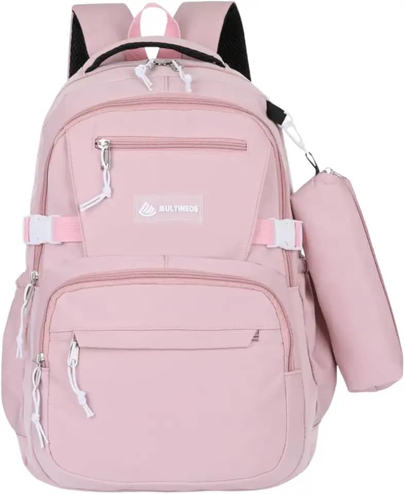 Mochila Escolar Grande Impermeável Bolsa Reforçada Com Bolso Antifurto e Divisória Para Notebook Acompanha Estojo Feminina Masculina Trabalho Faculdade Adulto Infantil Juvenil Adolescente