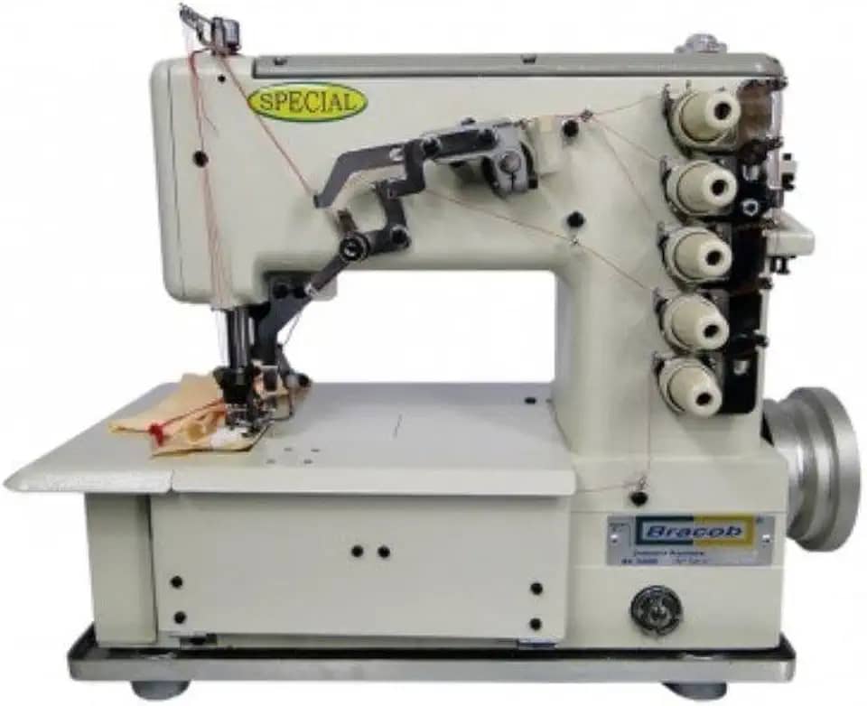 Máquina de Costura Galoneira 3 Agulhas, 5 Fios, 3000rpm, 550W Bracob BC-5000 (110)