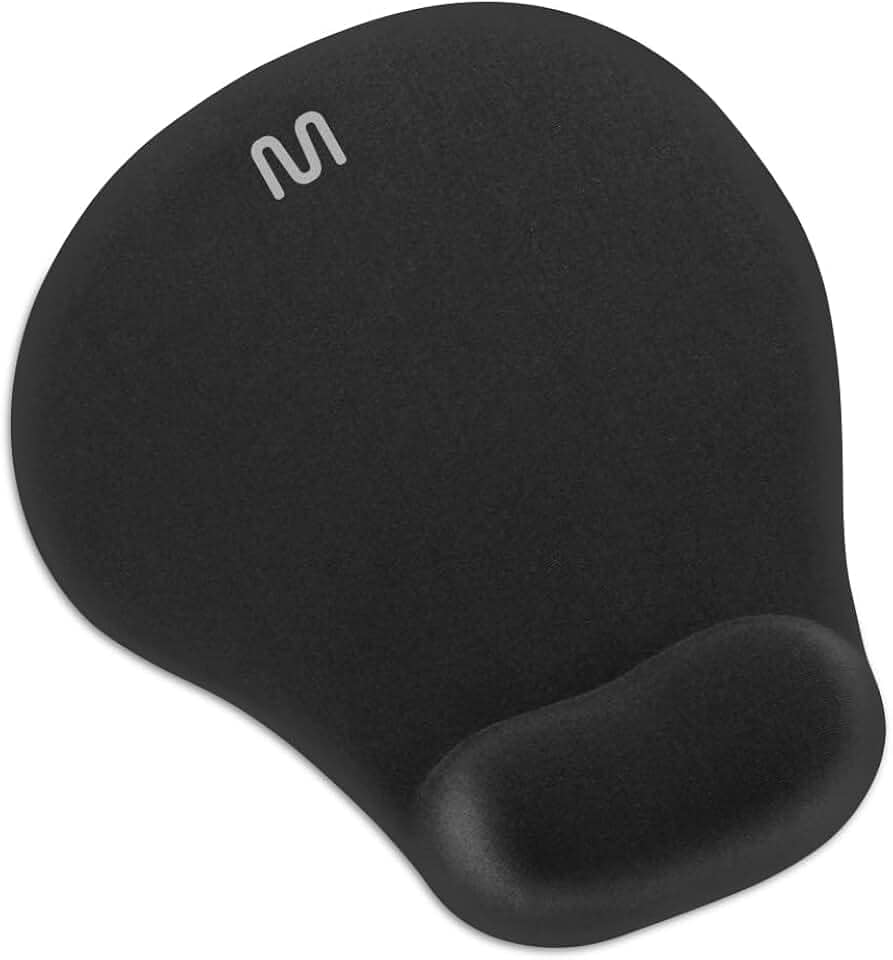 Mouse Pad Multi com Apoio Gel Pequeno Preto - AC021