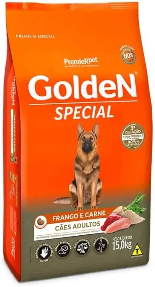 Ração Golden Special para Cães Adultos Sabor Frango e Carne 15kg