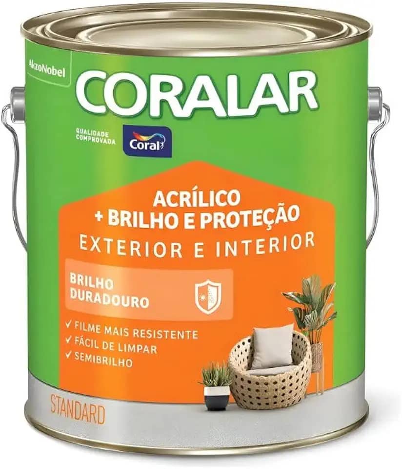 Tinta Coral Brilho e Proteção Branco 3,6L Standard