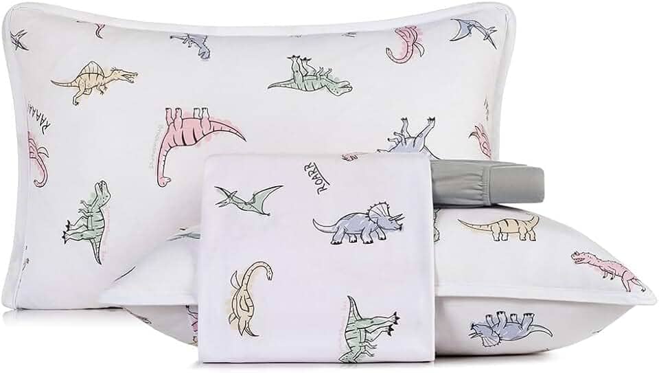 Jogo Cama 4pc Mundo Kids Malha - Rugidino - Casal