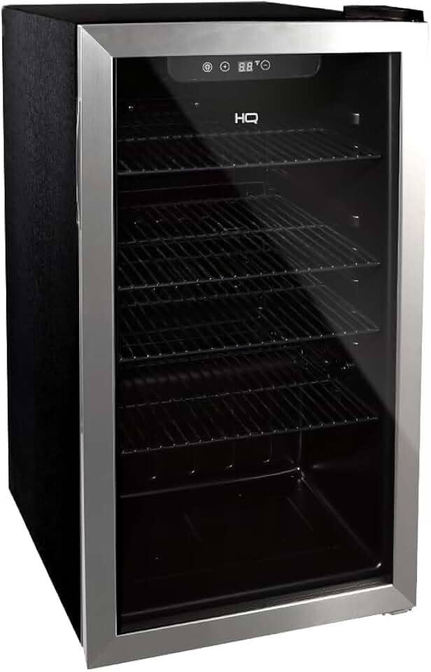 Cervejeira Expositor Vertical HQ Vidro Duplo 100 Litros Inox HQ-100CEVPV (220V)