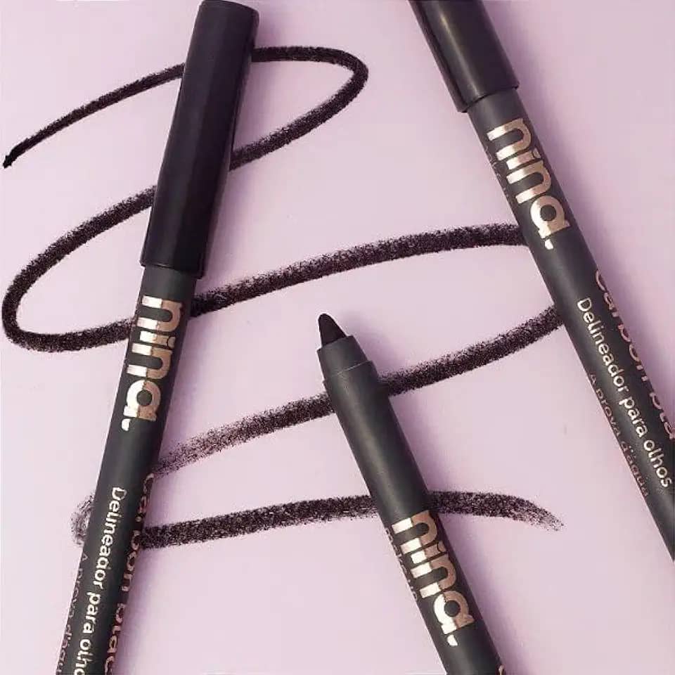 Nina Makeup Lápis para Olhos, Carbon Black.