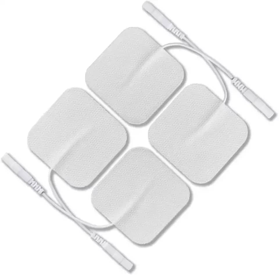 4 Eletrodos para Fisioterapia Eletroestimulador 2mm tamanho 5x5