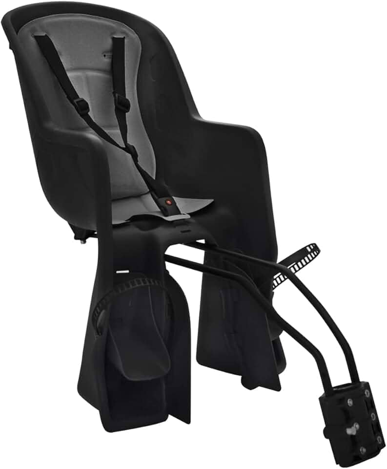 CADEIRINHA INFANTIL TRASEIRA FIXAÇÃO NO QUADRO POLISPORT ECOQUICK PRETO/CINZA UN