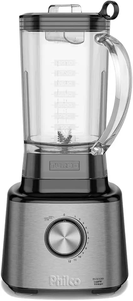 Liquidificador Philco PLQ2100PI 12 + Turbo 3L 1400W 127V