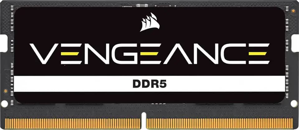 CORSAIR Memória de computador Vengeance SODIMM DDR5 RAM 24GB (1x24GB) 5200MHz CL44 Intel XMP iCUE compatível - Preto (CMSX24GX5M1A5200C44)