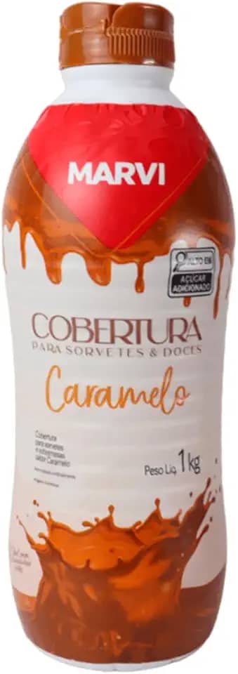 Cobertura De Caramelo Para Sorvetes E Sobremesas Marvi 1Kg