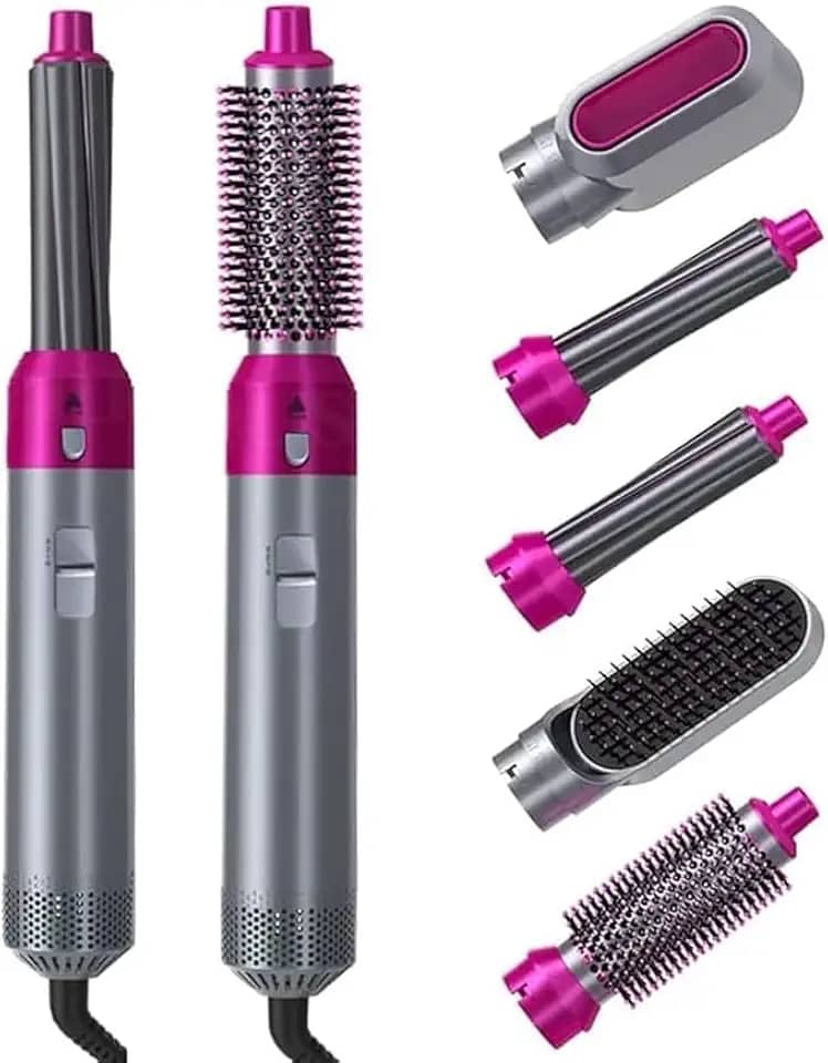 Escova Secadora 5 Em 1 Secador Modelador Alisador Elétrico Ar Quente Pente Modelador De Cabelos Voltagem: 110v