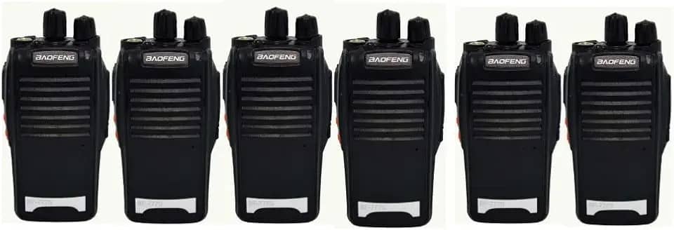 Kit 6 Walkie-talkie Baofeng Radio Comunicador Alto Alcance Bf777s