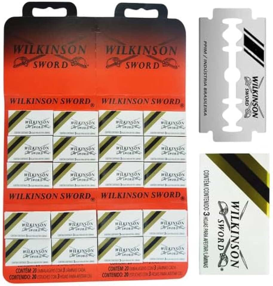 Lâmina De Barbear Gilete Wilkinson Cartela C/60 Un Original