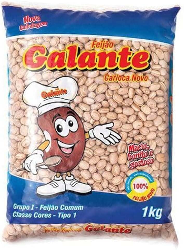 Galante Feijão Carioca Tipo 1, Pacote 1kg