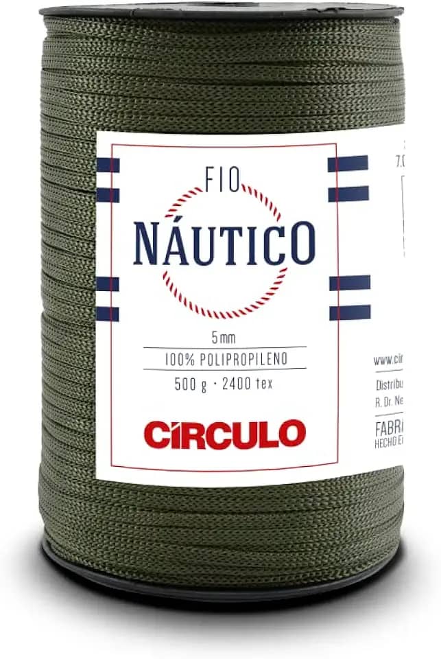 Fio Náutico Circulo 5mm 500g Cor: 5368 - MILITAR