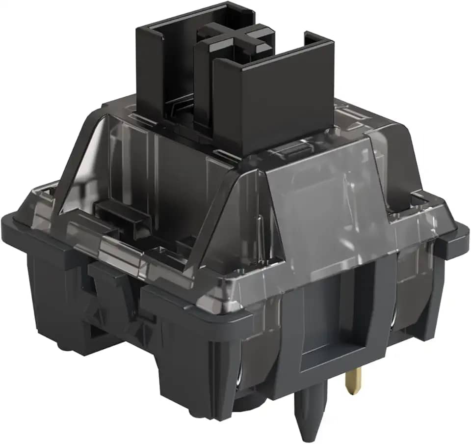 Conjunto de Switch para teclado Akko V3 Cream Black Pro com 45 peças