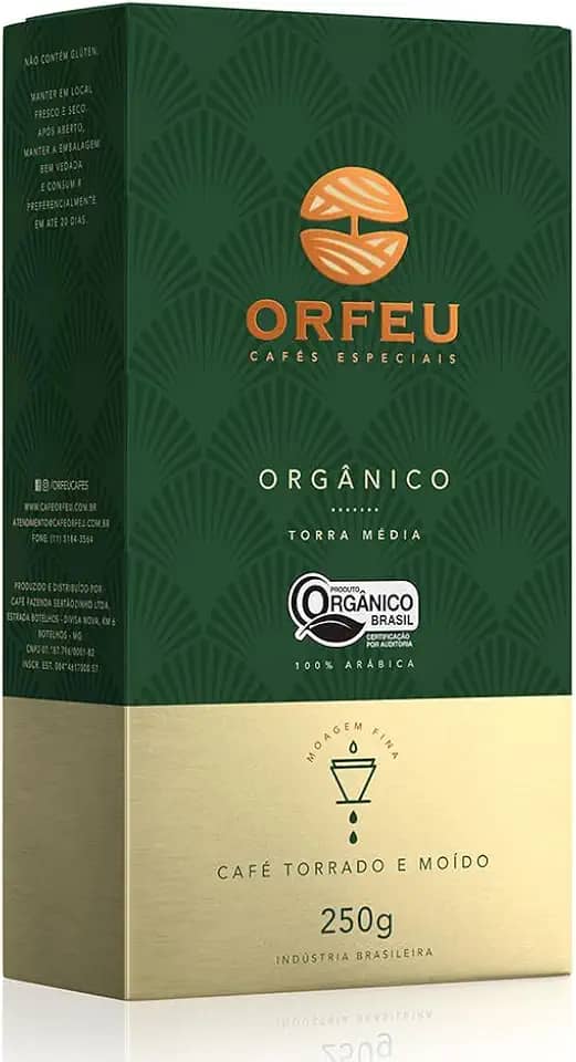 ORFEU Café Moído Orgânico Orfeu 250G