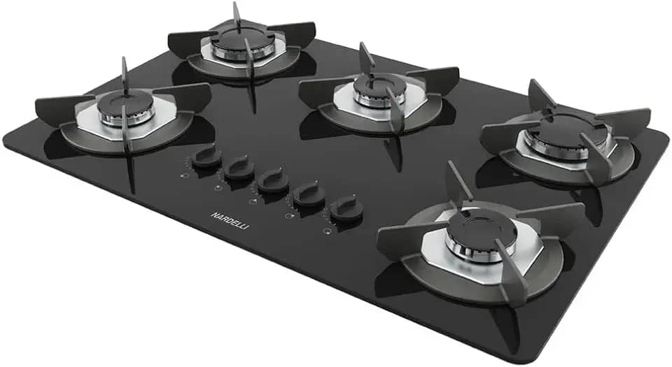 Cooktop Nardelli Safe Ferro Fundido 5 Bocas à Gás
