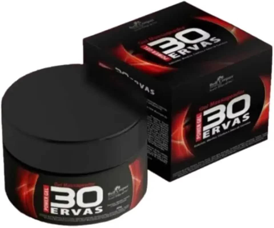 Gel Massageador 30 Ervas Power Gel, 300g, Kit com 3 Unidades- cansaço e Dores nunca Mais