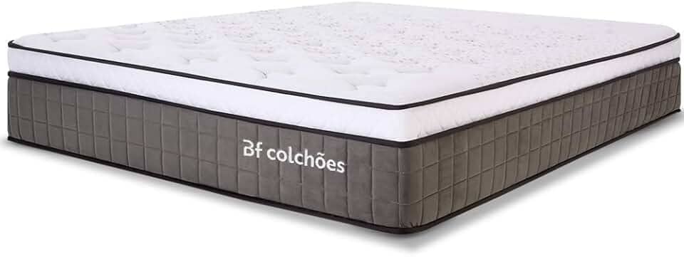 Colchão Casal Molas Ensacadas Espuma D33 Firme e Pillow de Visco Power Sleep 138x188cm - BF Colchões