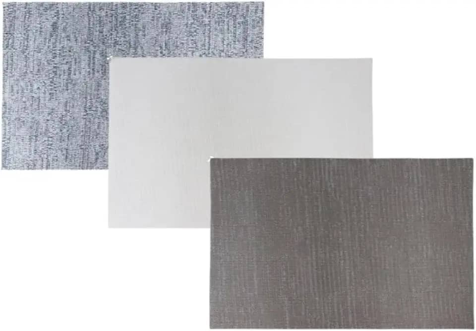 Jogo Americano Retangular Sortidos Em Tecido Mesclado Individual Para Mesa De Jantar