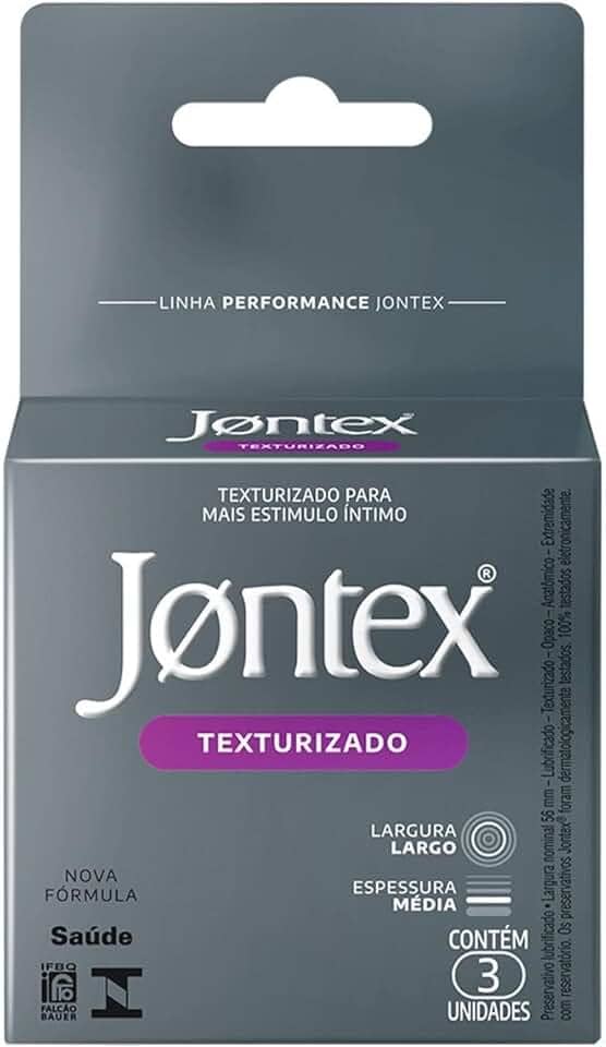 Preservativo Camisinha Jontex Texturizado - 3 unidades