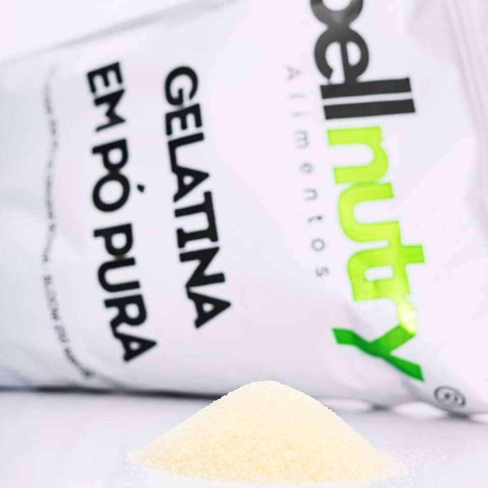 Gelatina Pura Sem Sabor Incolor 250g - Rica Em Proteina Com Laudo