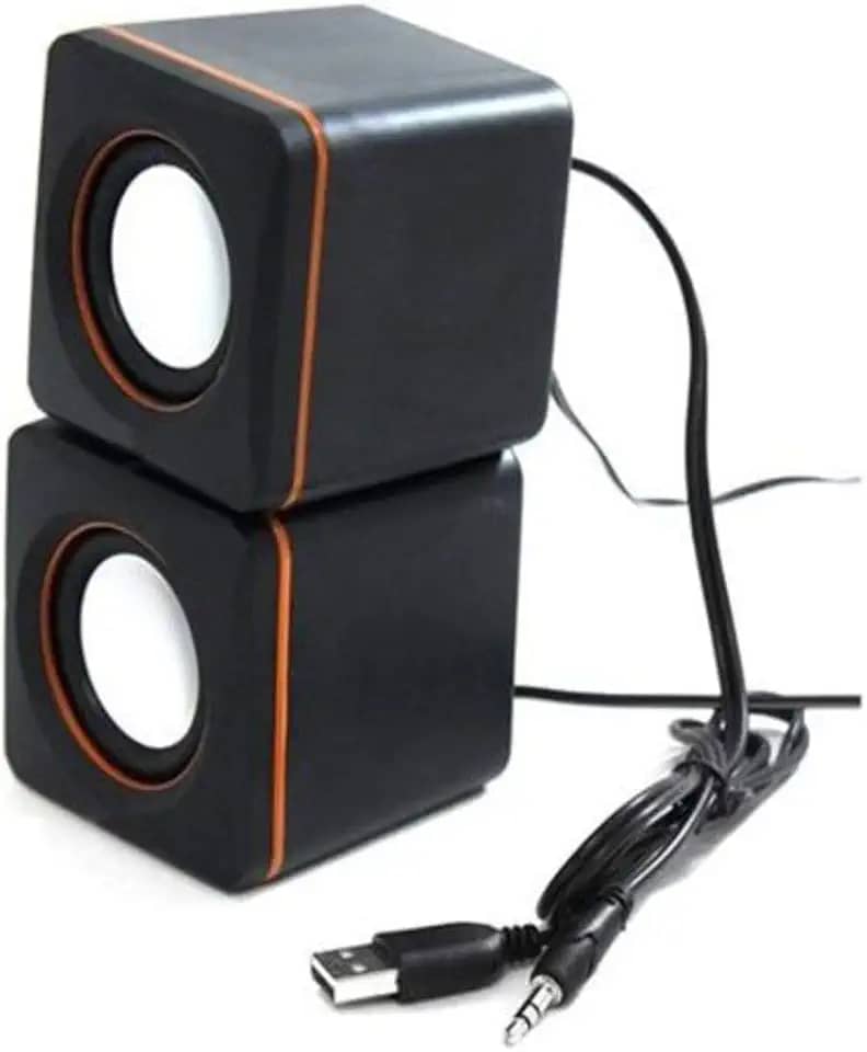 Mini Caixa de Som 2.0 para PC Notebook 4W RMS USB Exbom CS-39