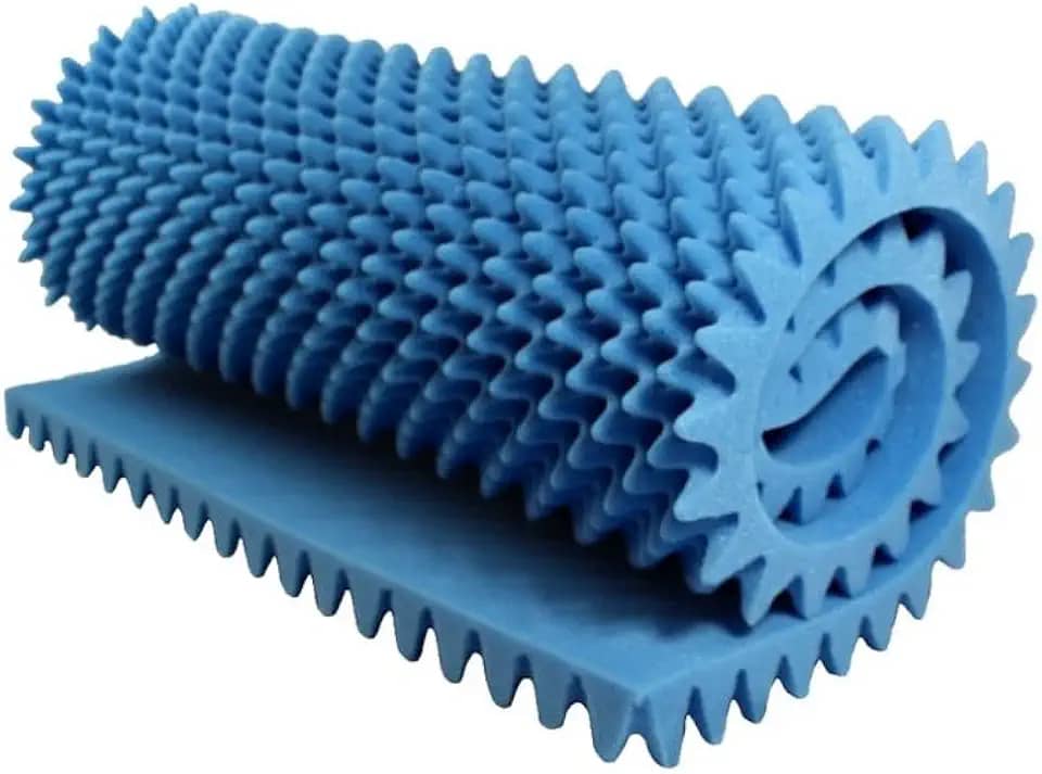 Colchonete Casal Pillow Top Alveolado Tipo Casca de Ovo Anti-escaras Espuma D20 Ortopédico Confortável