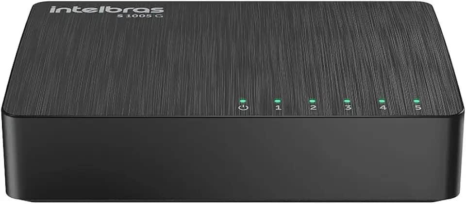 Switch Não Gerenciável 5P SKD S1005G Preto Intelbras