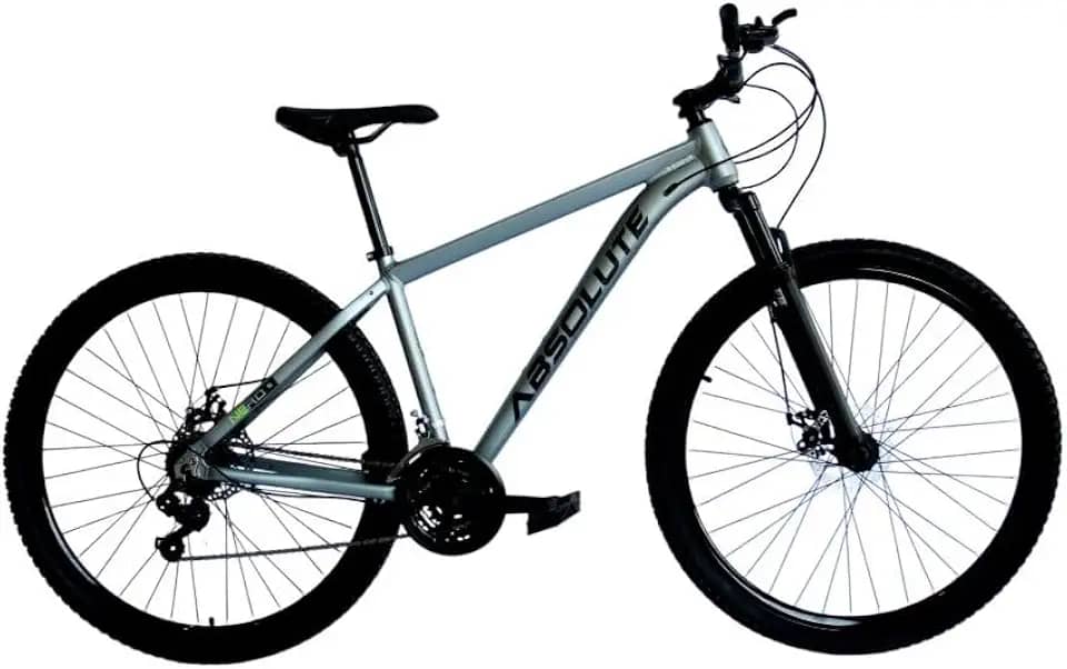 Bicicleta Aro 29 Absolute Nero 5 Alumínio 21v Cabos Internos Freio a Disco Suspensão Dianteira Mtb